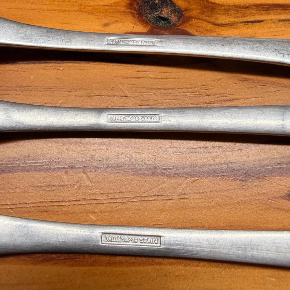 Dalia Olympia‎ Spain 18/10 Stainless Steel Flatware 9pc Spoons Forks MCM 60s